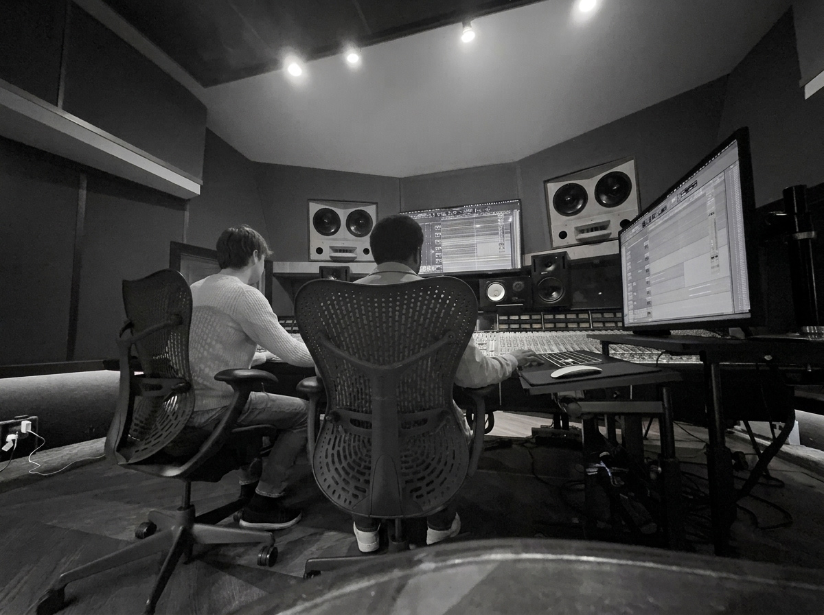 Recording studio session